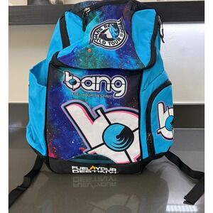Bang Energy Revolution World Tour Blue Galaxy Backpack Fuel Your Destiny Laptop
